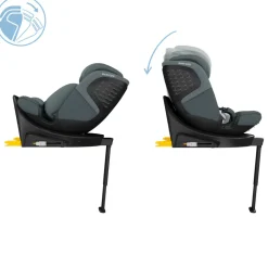 Maxi-Cosi Emerald 360 S - Tonal Graphite- Autostole Med Integreret Baser|Autostole 40-150 Cm (0-12 År)
