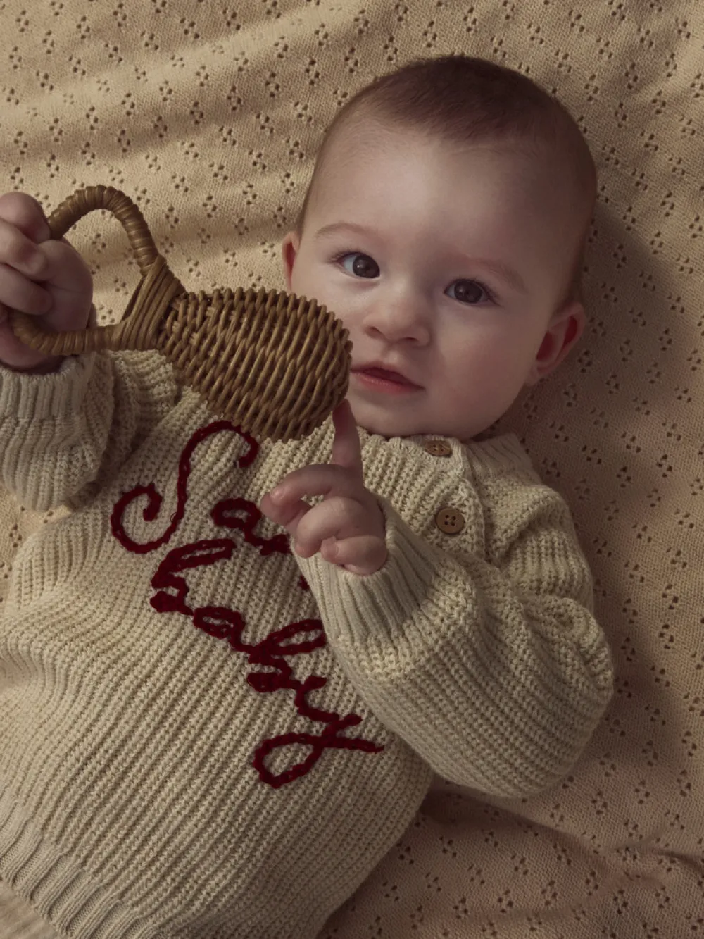 Lil' Atelier Emlen Mio Striksweater - Turtledove- Juletøj|Cardigans, Veste & Trøjer