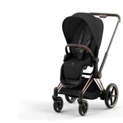 Cybex ePriam klapvogn - sepia black/rosegold- Klapvogne Med Flade Sæder