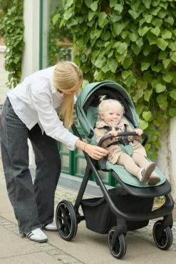 Odder Evoke Klapvogn - grøn- Klapvogne Med Flade Sæder