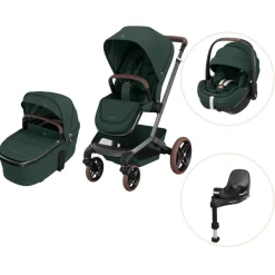 Maxi-Cosi Fame pakke - Twillic green- Kombivognspakker