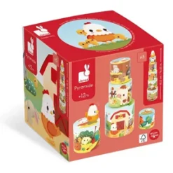 Janod Farm My First Pyramid- Stabelklodser