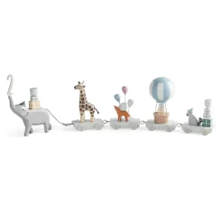 Sebra Fødselsdagstog, træ, World of-Børn Fødselsdagstoge