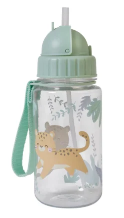 SARO Flaske m, Sugerør - Hunter Mint- Madkasser & Drikkedunke