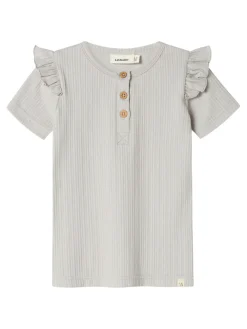 Lil' Atelier Fleura ss t-shirt - VAPOR BLUE- T-Shirts & Toppe