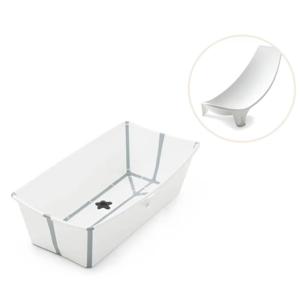 Stokke® Flexi Bath XL inkl. newborn support - Hvid- Badekar, Stativer & Badestole