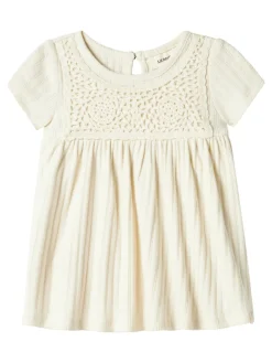 Lil' Atelier Flora ss bodykjole - TURTLEDOVE- Kjoler