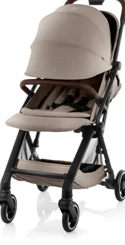 Britax Römer Flylite - Style teak- Klapvogne Med Flade Sæder|Rejseklapvogne