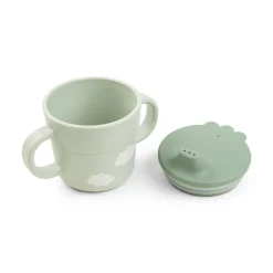 Done By Deer Foodie første spisesæt 3 dele - Happy clouds Grøn- Service