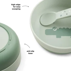 Done By Deer Foodie skål Croco Grøn- Service