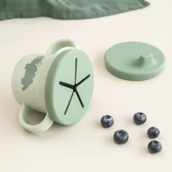 Done By Deer Foodie tud/snack kop sæt Croco Grøn- Service