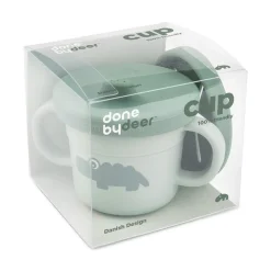 Done By Deer Foodie tud/snack kop sæt Croco Grøn- Service