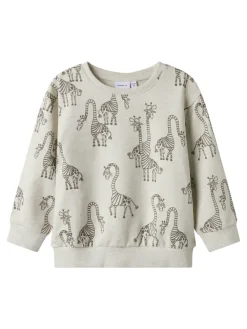 NAME IT Freddie ls reg sweat - PEYOTE MEL- Cardigans, Veste & Trøjer