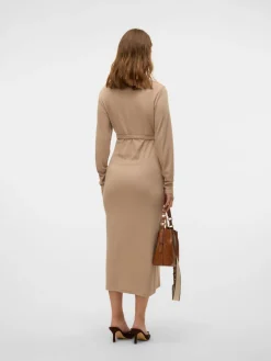 MamaLicious Frederikke tess LS kjole - SILVERMINK- Kjoler/Nederdele