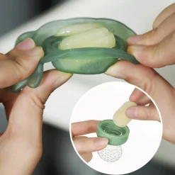 Haakaa Freeze-N-Feed Mini Kombi green- Foodfeeder Og Frugtsut