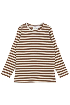 The New Siblings Fro Rib Bluse - TOFFEE- Bluser