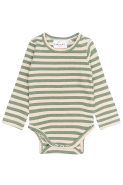 The New Siblings Fro Rib Body Langærmet - LILY PAD- Juletøj|Bodystocking Langærmet