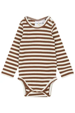 The New Siblings Fro Rib Body langærmet - TOFFEE- Bodystocking Langærmet