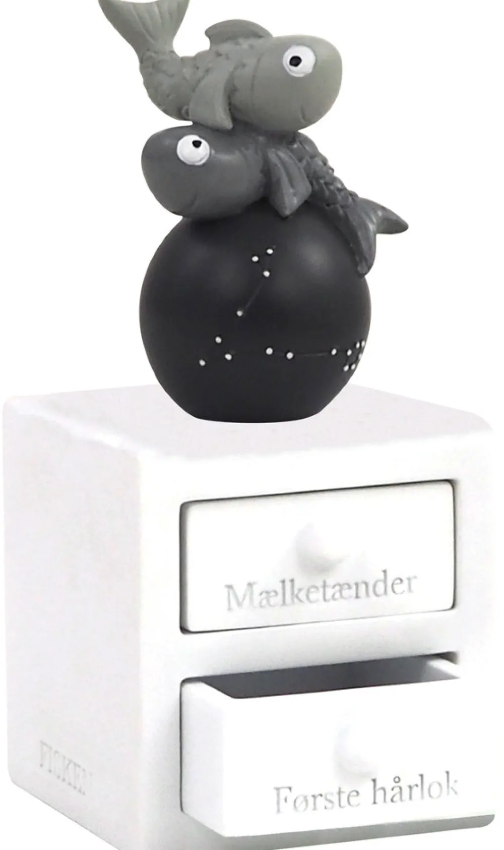 Kids By Friis Første tand/hårlok - fisken-Børn Smykkeskrin