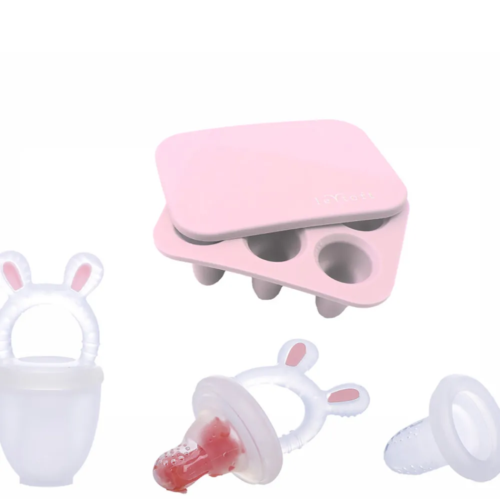 Le Toft Frugtsut med mini fryseform - Rose- Foodfeeder Og Frugtsut