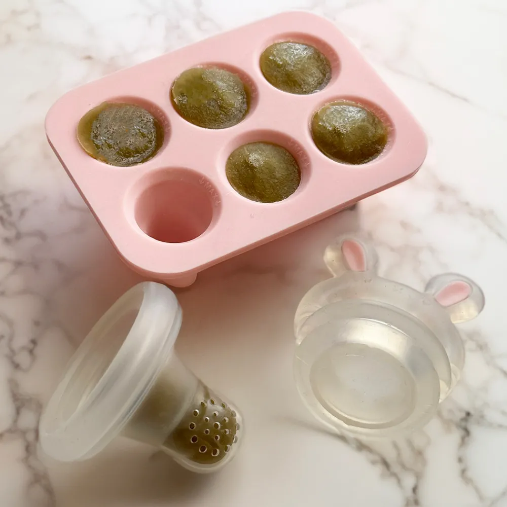 Le Toft Frugtsut med mini fryseform - Rose- Foodfeeder Og Frugtsut