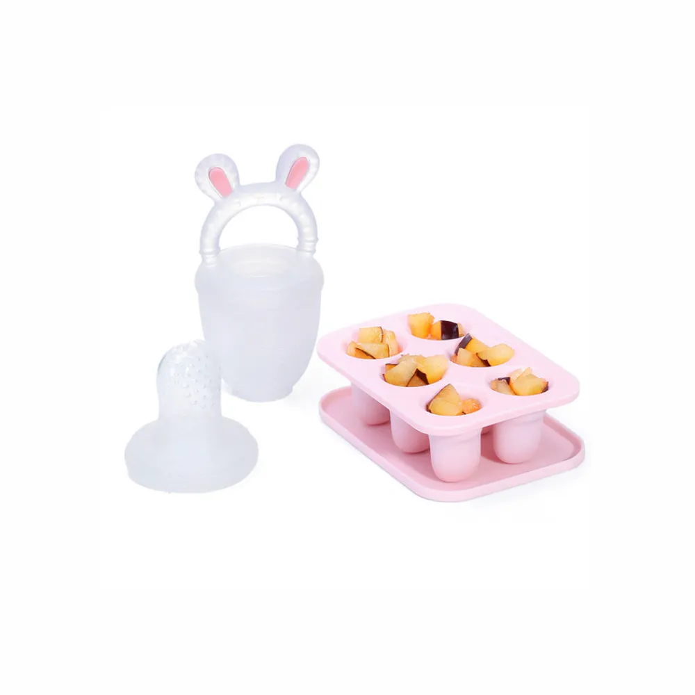 Le Toft Frugtsut med mini fryseform - Rose- Foodfeeder Og Frugtsut