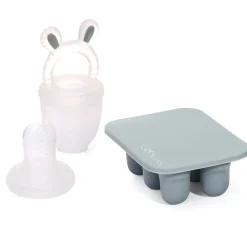 Le Toft Frugtsut med mini fryseform - Smokey Green- Foodfeeder Og Frugtsut