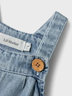 Lil' Atelier Funda dnm shorts overall - MEDIUMBLUE- Smækbukser & Buksedragter