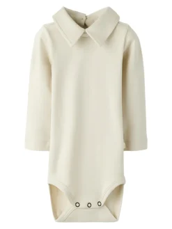 Lil' Atelier Fundo Lup Langærmet Body - Turtledove- Juletøj|Bodystocking Langærmet