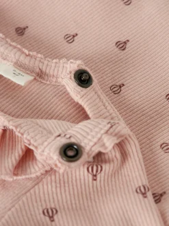 Lil' Atelier Gago Kis Langærmet Body - Cameo Rose- Bodystocking Langærmet