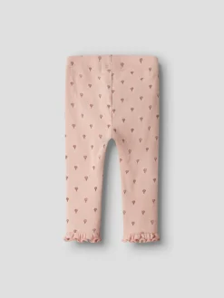 Lil' Atelier Gago kny slim leggings - Cameo Rose- Leggings