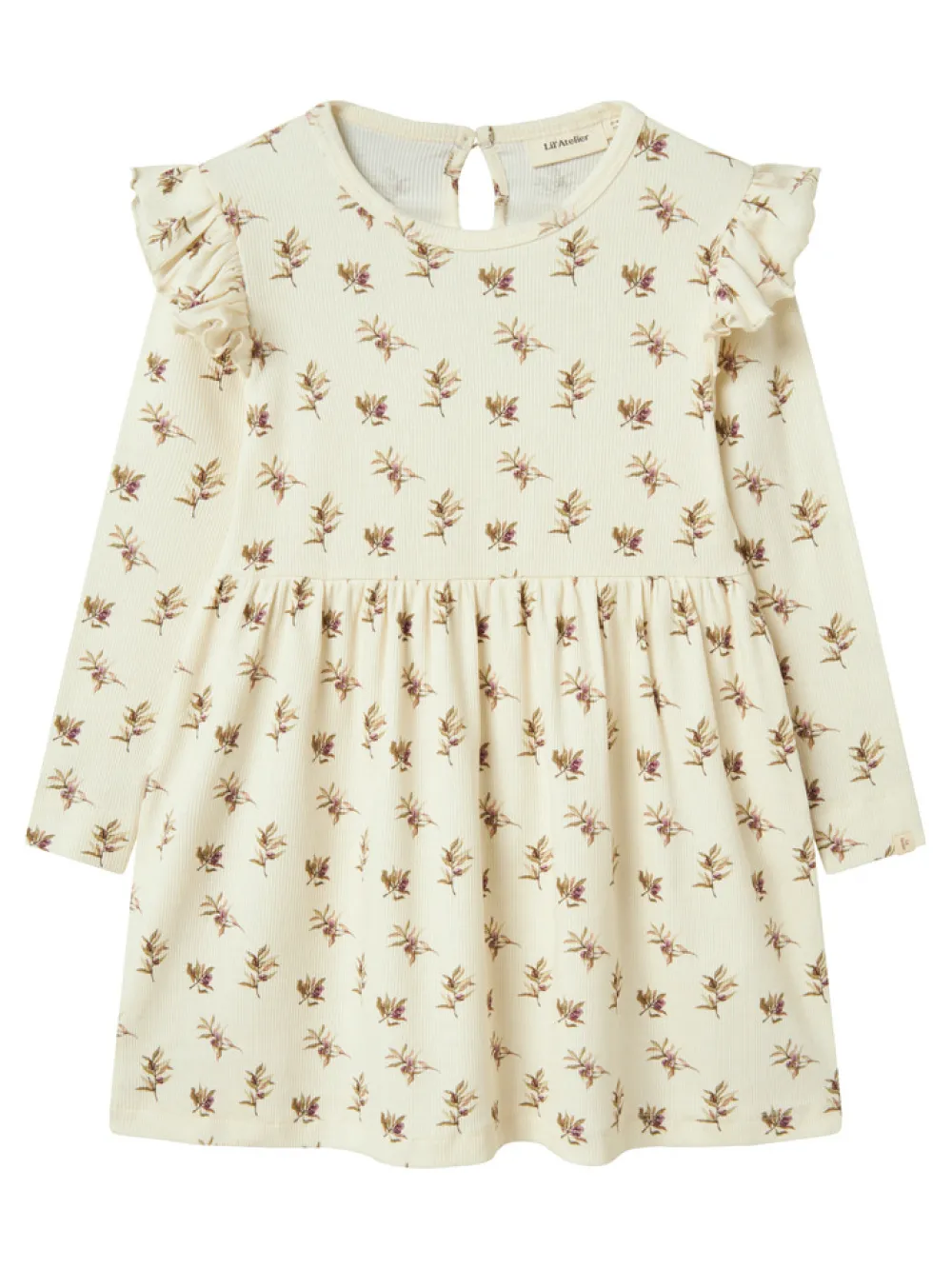 Lil' Atelier Gavo langærmet kjole - TURTLEDOVE- Kjoler