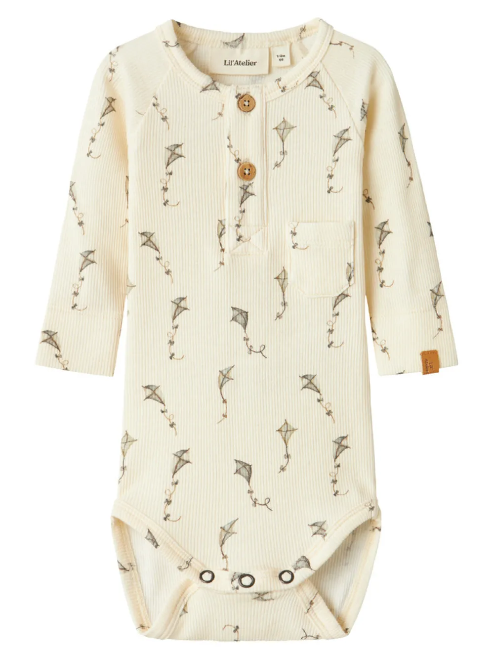 Lil' Atelier Gavo langærmet slim body - TURTLEDOVE- Bodystocking Langærmet