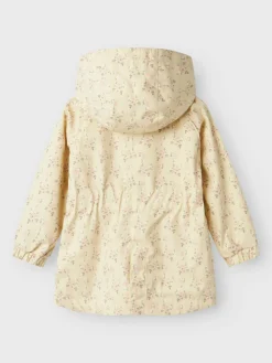 Lil' Atelier Gerda lang jakke aop - BLEACHEDSA- Overgangsjakker