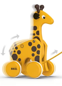 Brio Giraf, Pull along - FSC®- Trælegetøj|Trækdyr
