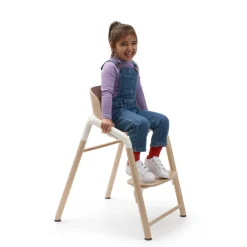 Bugaboo Giraffe højstol - Neutral wood/white-Børn Højstole Uden Tilbehør
