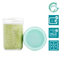 Babymoov Glas madbøtter - 4x 100ml & 4x 220ml- Madopbevaring