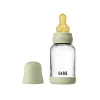 BIBS Glass baby bottle latex 120 ml sage- Sutteflasker