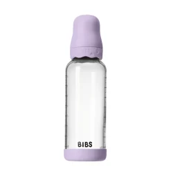 BIBS Glass boheme baby bottle latex 240 ml violet sky- Sutteflasker