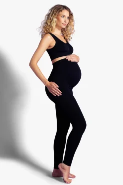 Carriwell Graviditets Leggings Med Støtte - Sort- Leggings/Strømpebukser