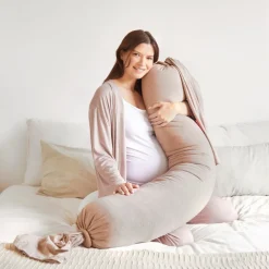 bbhugme Graviditetspude Seashell Beige-Børn Graviditetspuder|Graviditets- & Ammepuder