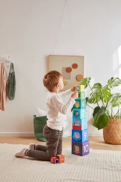 Gurli Gris Stableklodser - Stacking Cubes - 10 stk- Stabelklodser