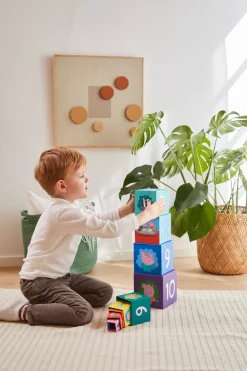 Gurli Gris Stableklodser - Stacking Cubes - 10 stk- Stabelklodser