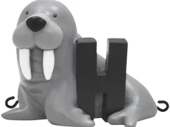 Kids By Friis H bogstav med hvalros til navnetog-Børn Fødselsdagstoge