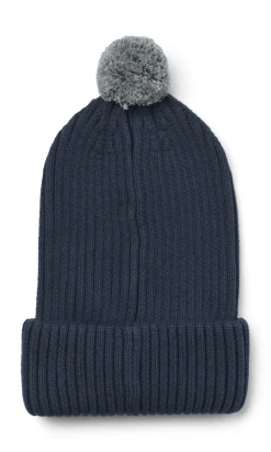 Wheat Habar Strikket Hue - Ink melange- Elefanthuer & Huer