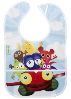 BABBLARNA Hagesmæk med flyvermotiv, flerfavet- Hagesmække