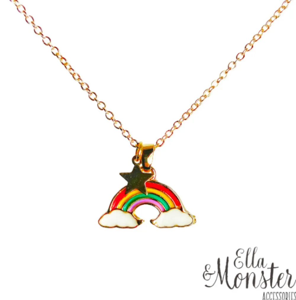 Ella & Monster Halskæde Rainbow- Festtøj & Tilbehør