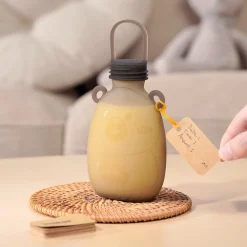 Haakaa Happii Bear Silikoneposer til mælk, 260ml - 2-pak- Madopbevaring|Brystpumper