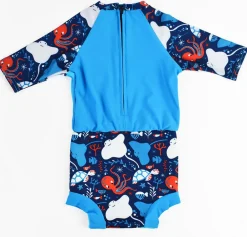 Splash About Happy nappy sunsuit - Under the Sea Blue- Blebadebukser|Badedragter & Bikinier