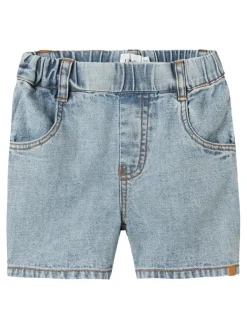 Lil' Atelier Hilbert løse denim shorts - LBLUEDENIM- Shorts
